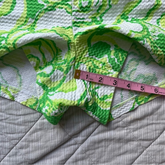 Lilly Pulitzer High Waist Green and White Shorts - Picture 7 of 9